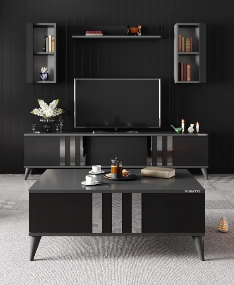 Elegant TV Stand with Storage - Image 2